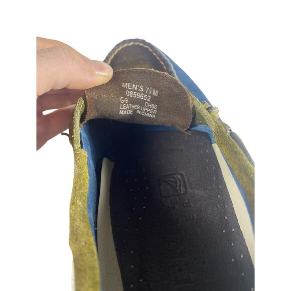 Sperry Top Sider leather non-marking Blue boat shoes size 7.5 - Picture 9 of 10